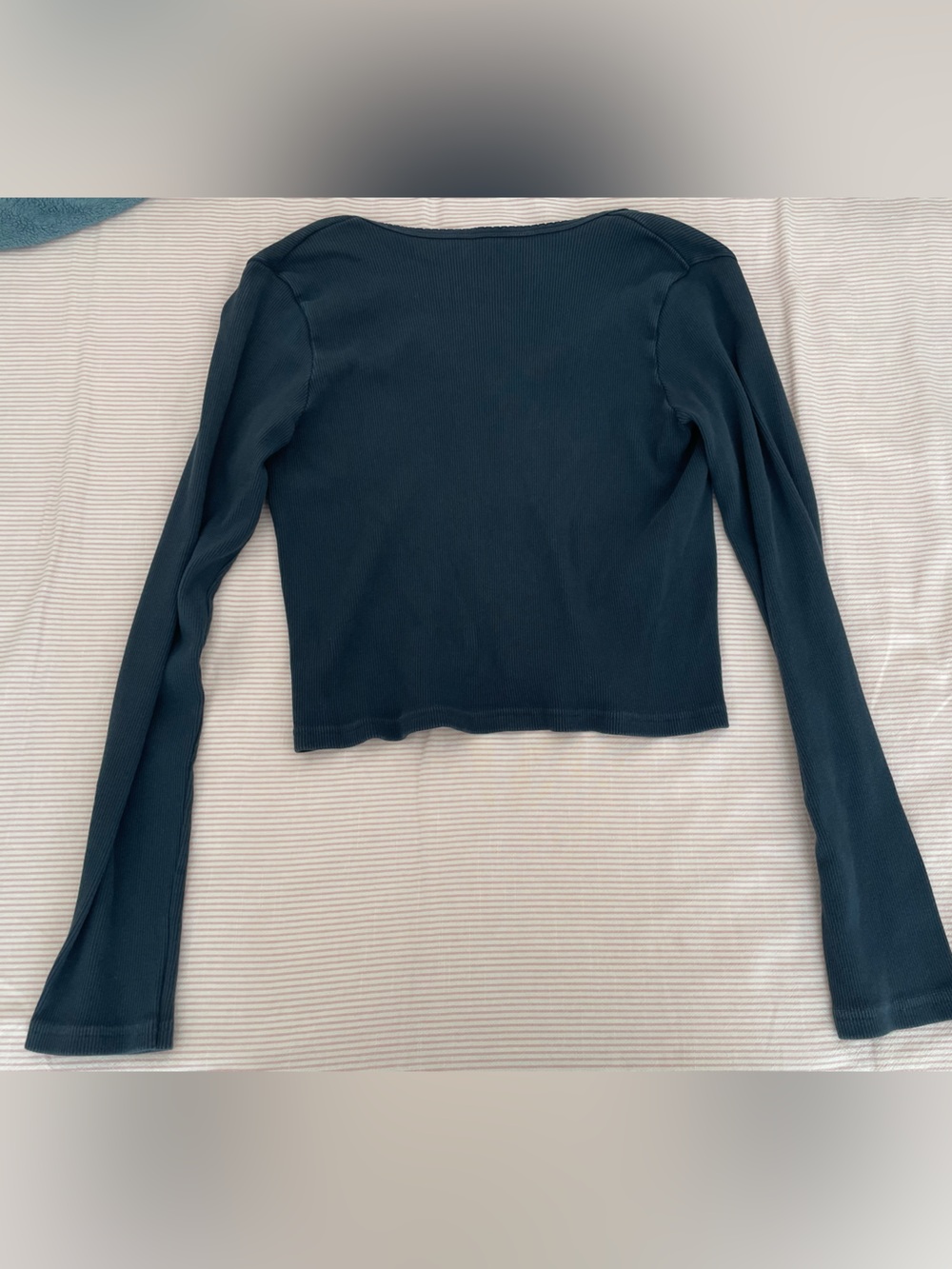 brandy melville navy blue button up cardigan - Picture 4 of 4